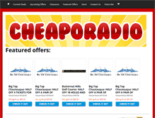 Tablet Screenshot of cheaporadio.com